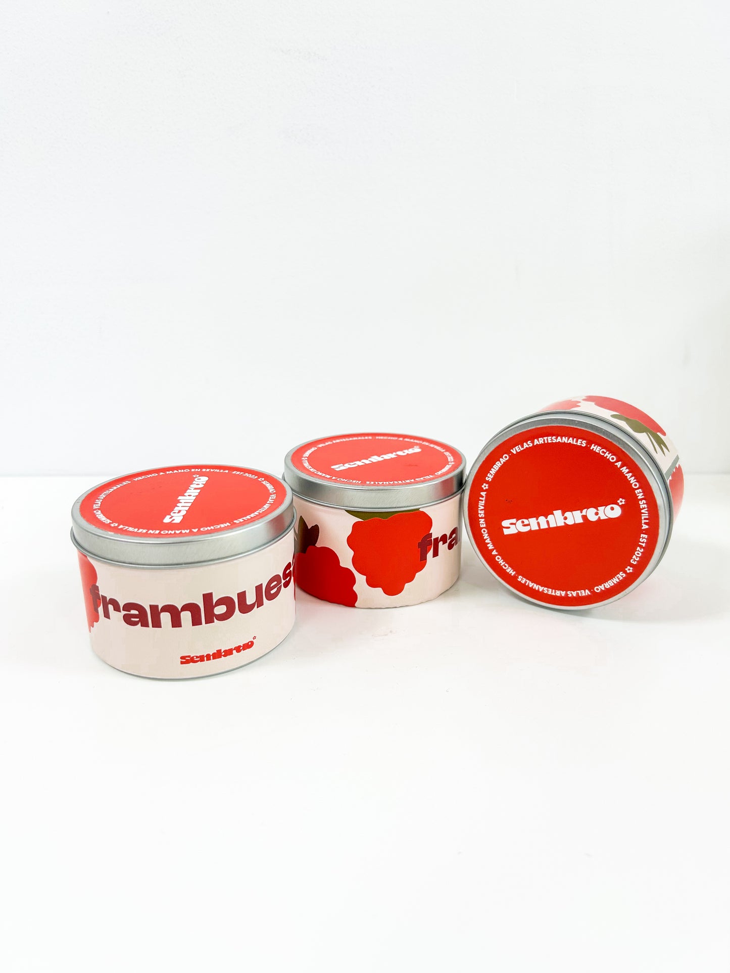 Vela de cera de soja - Frambuesa 🍰