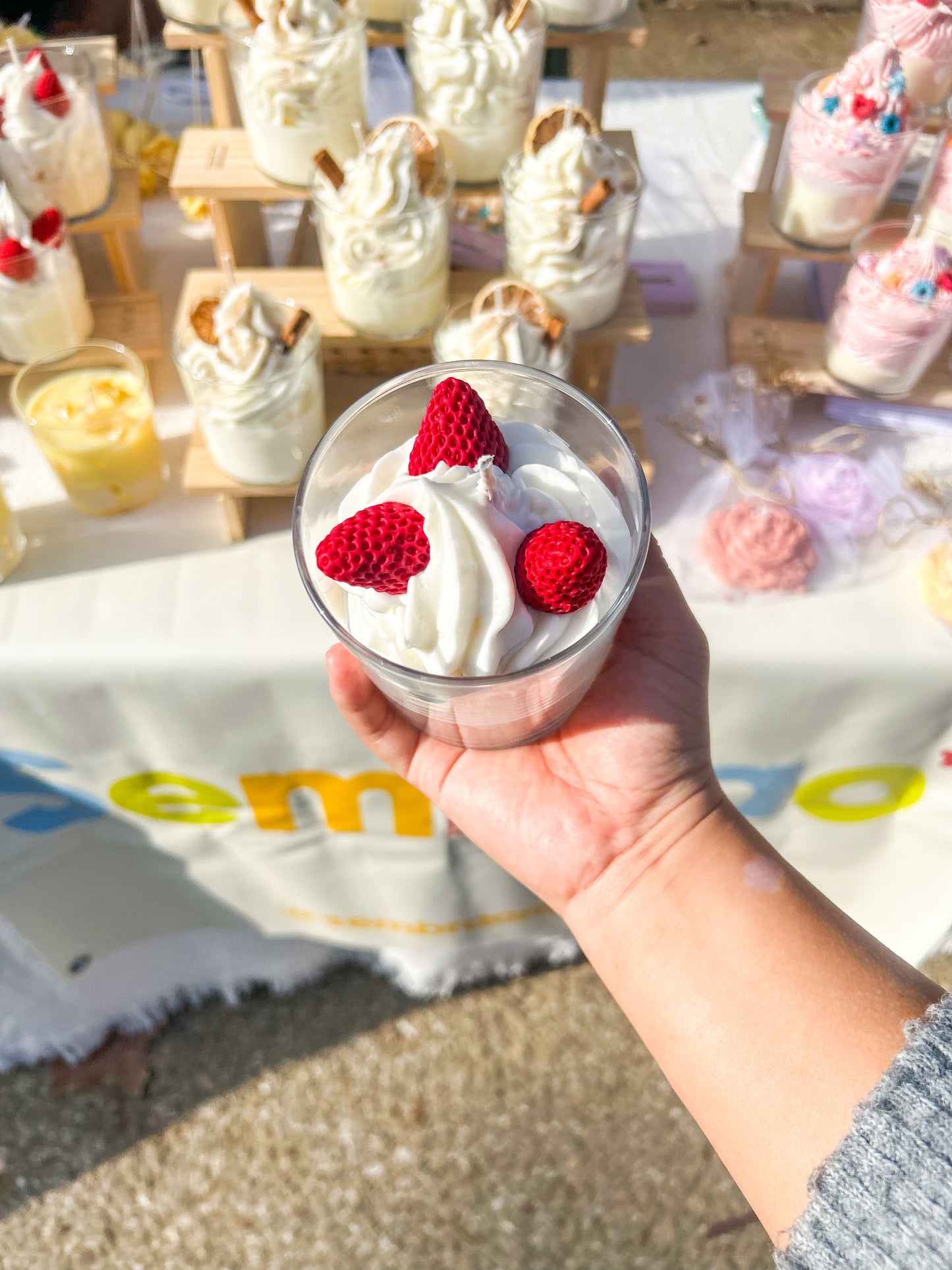 Vela de fresas con nata 🍓🍦