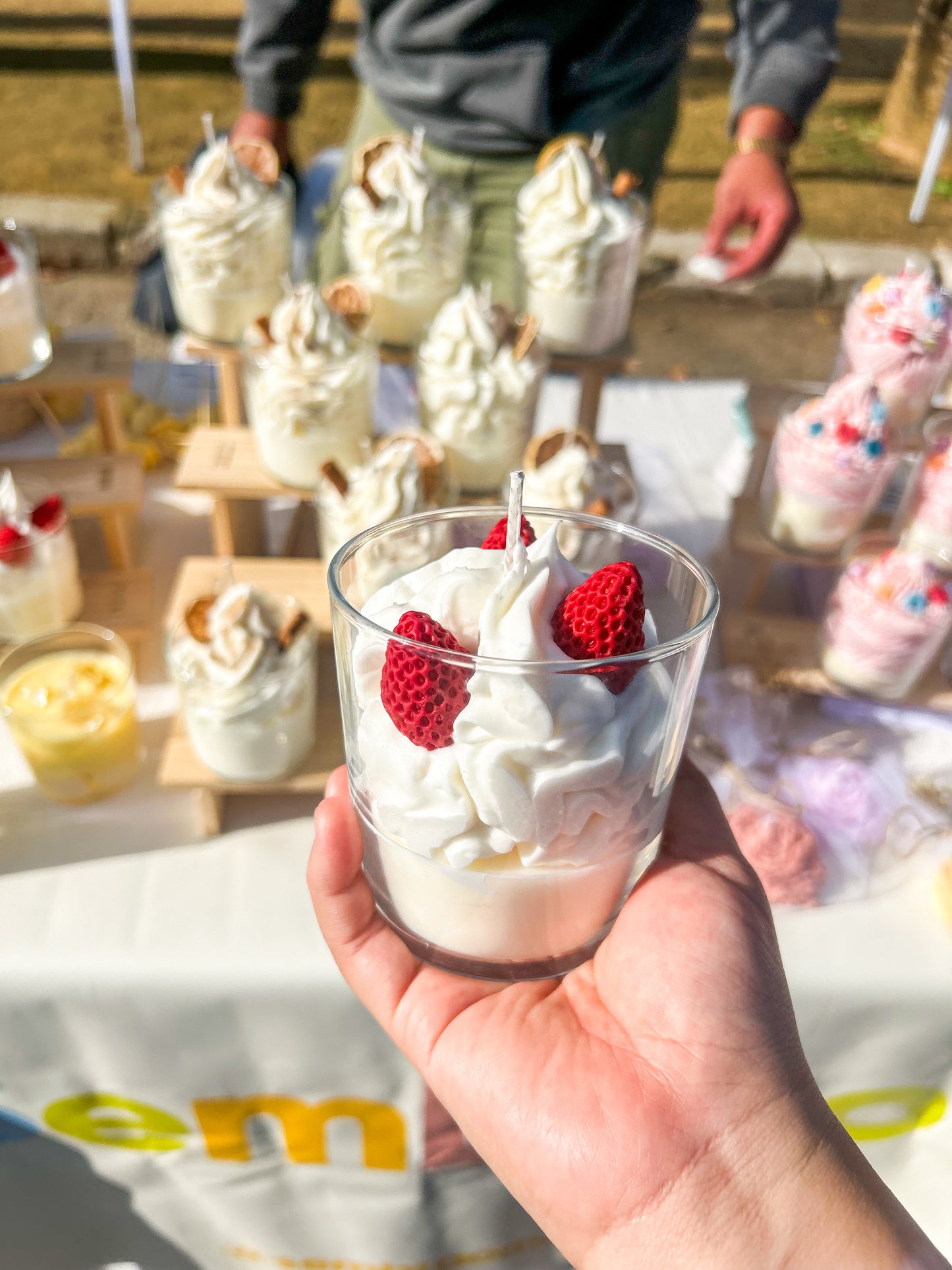 Vela de fresas con nata 🍓🍦