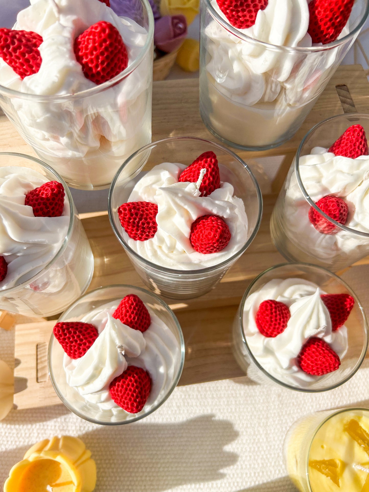 Vela de fresas con nata 🍓🍦